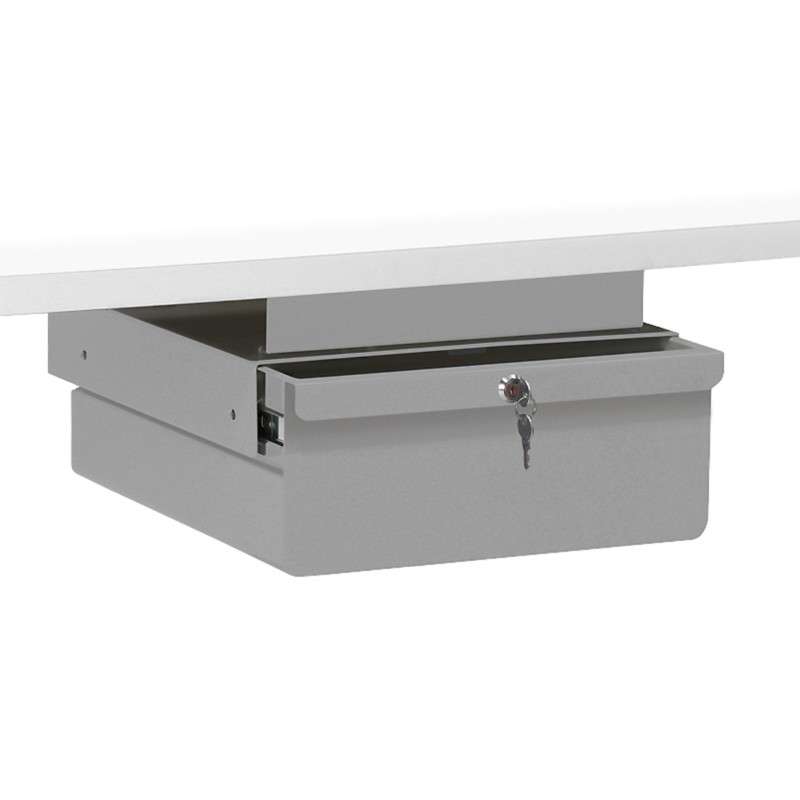 Triple Stacked 4"/6"/12" Steel Drawers for Chemical Resistant Benches, Grey